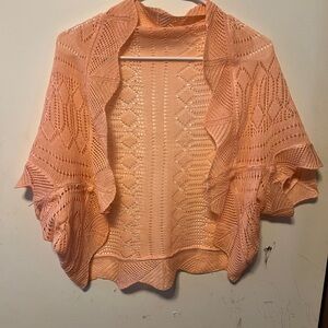 Peach Knit Women's Sweater Small